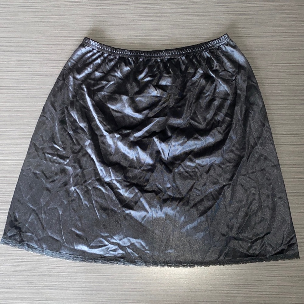 Vintage Satin Sleep Mini Skirt